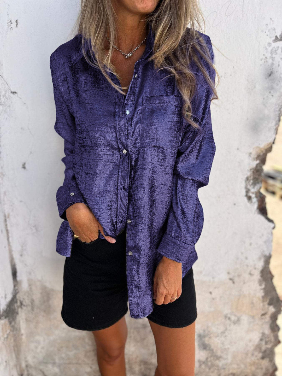 Zella - Chic Shimmer Shirt