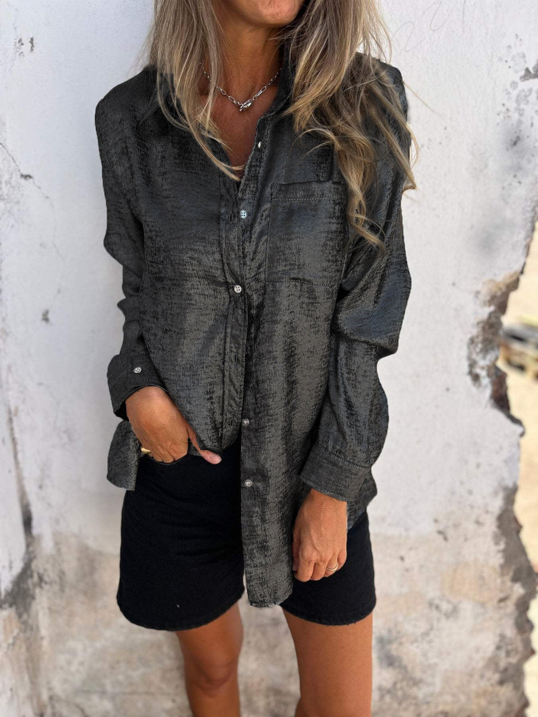 Zella - Chic Shimmer Shirt