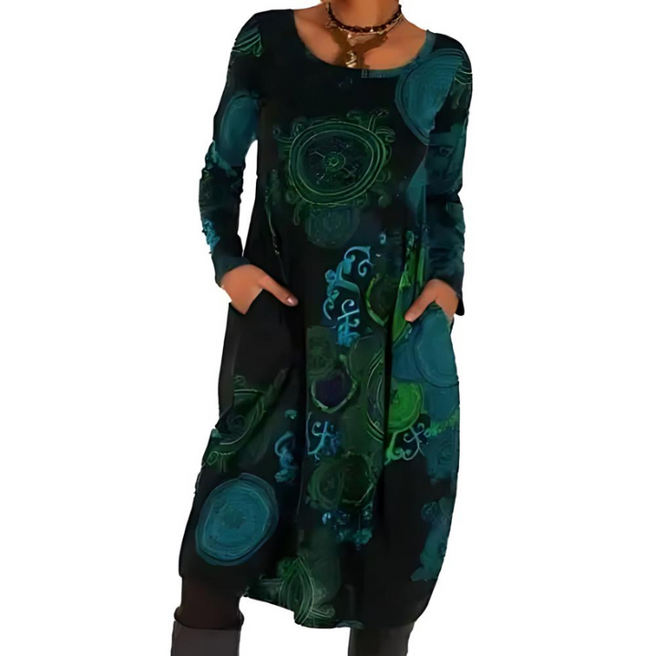 Nerina™ - Artistic Printed Dress