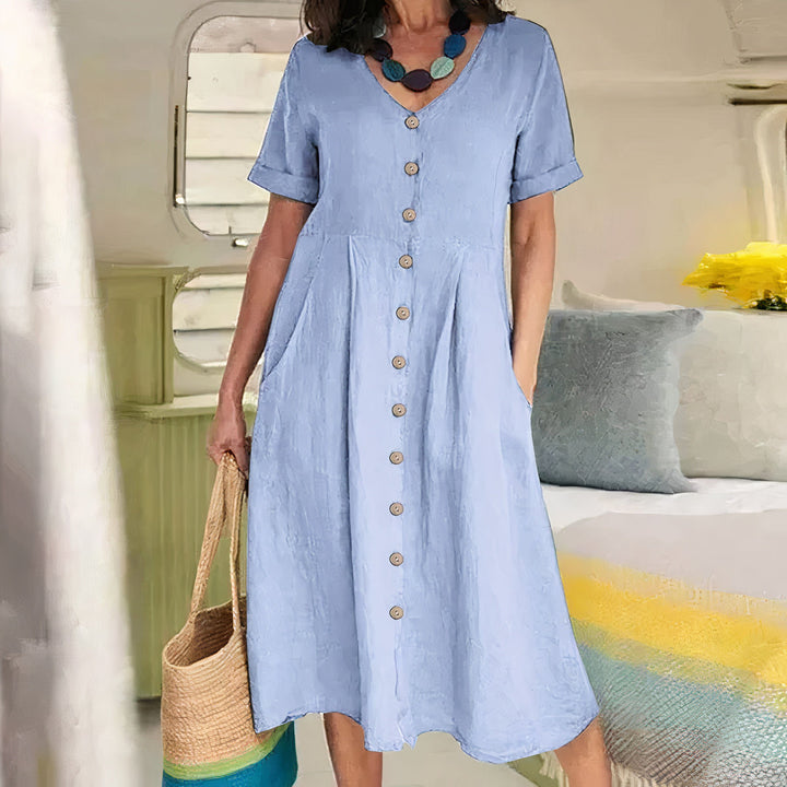 Yasmin - Effortless Buttoned Dress