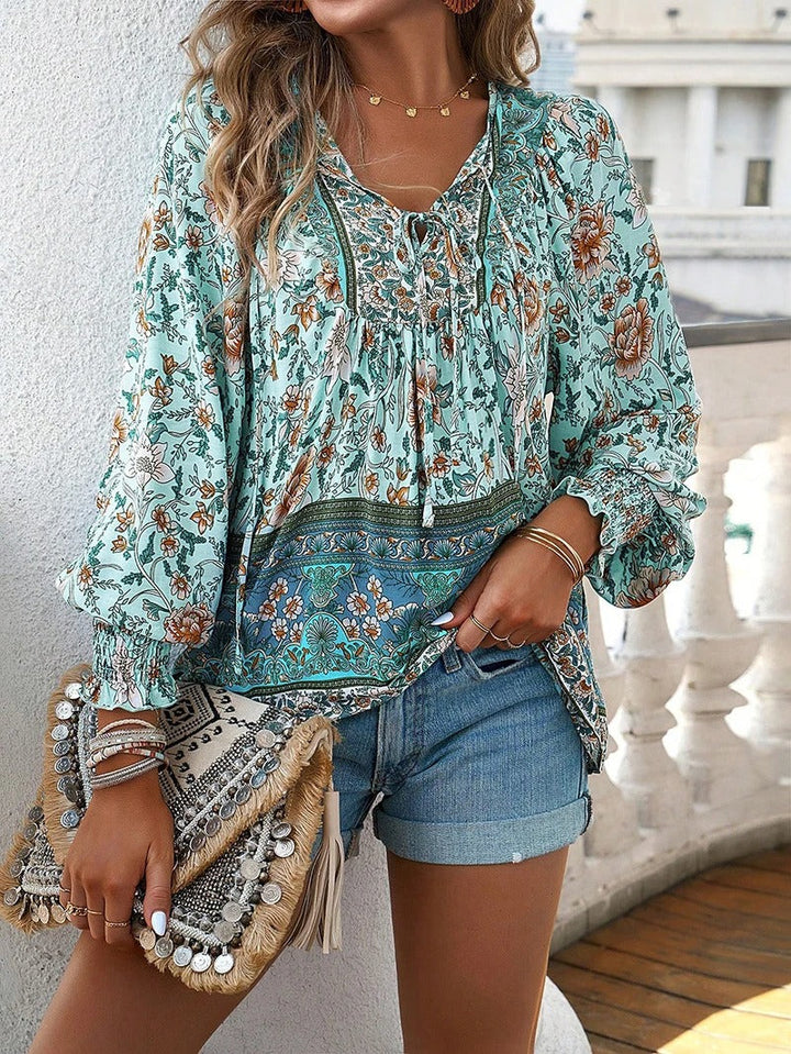 Helena - Summer Floral Top