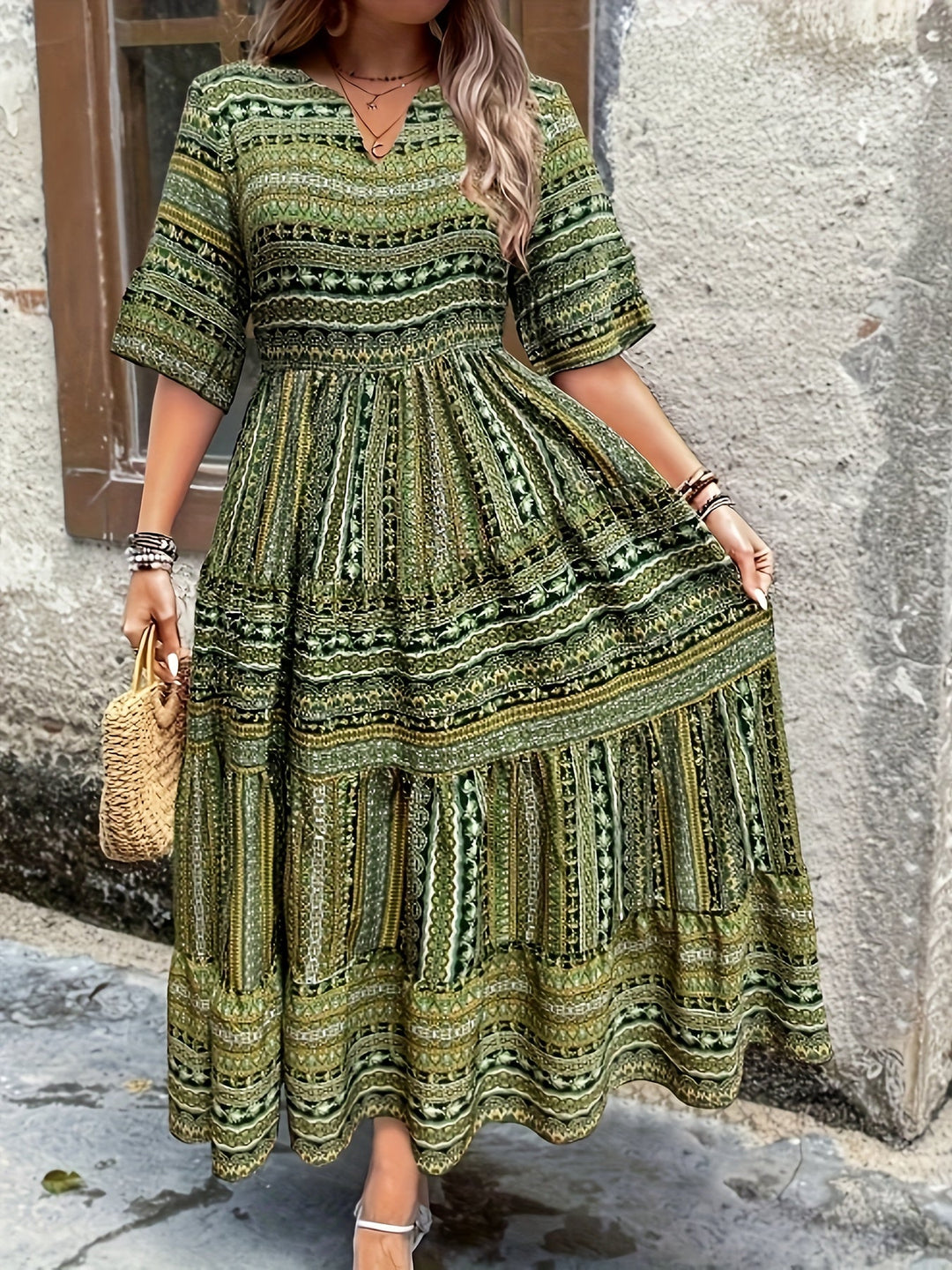 Zafira™ - Ethnic Flowy Dress