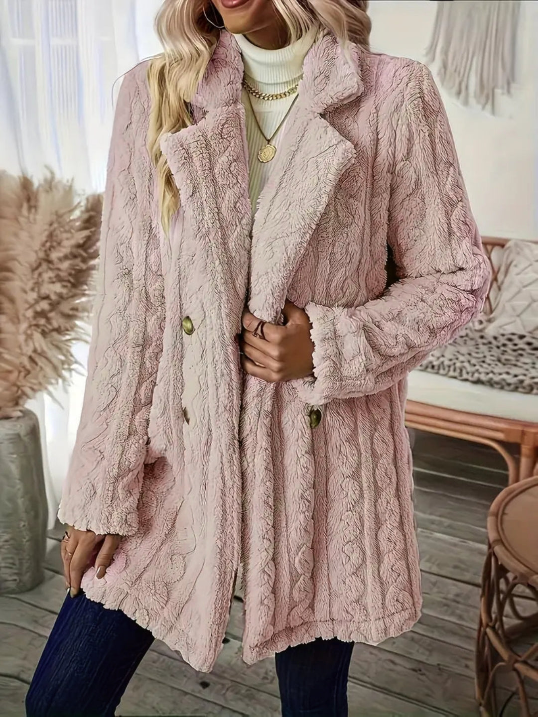 Seraphina™ - Textured Winter Coat