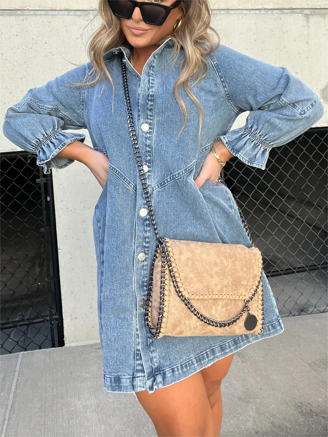 Eliana™ - Casual Denim Dress