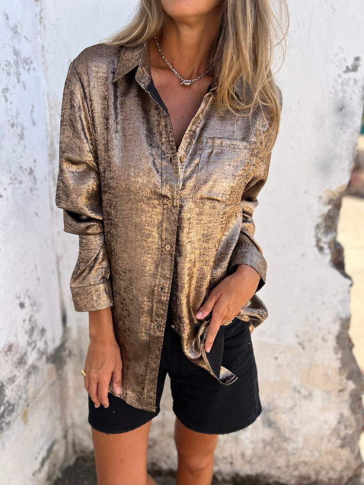 Zella™ - Chic Shimmer Shirt