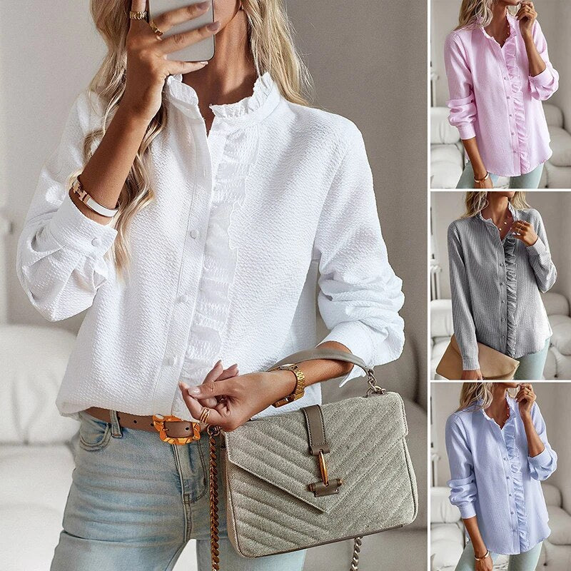 Belle - Elegant Polo Blouse