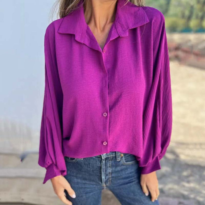 Elysa™ - Elegant Button-Up Blouse